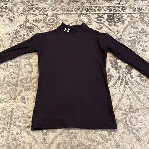 Under Armour ColdGear Youth Mock Neck Black Size L
